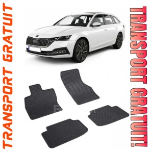 Skoda Octavia IV, Combi, fabricat din 06.2020 - Prezent, set covorase auto dedicate, din cauciuc 100% Premium