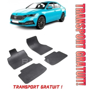 Skoda Octavia IV fabricat din 06.2020 - Prezent, Sedan, set covorase auto dedicate, din cauciuc 100% Premium - Transport Gratuit