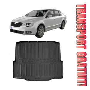 Skoda Superb II (3T) Liftback (2008-2015) Tavita cauciuc pentru protectie portbagaj dedicata pentru SKODA Superb Transport Gratuit