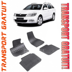 Skoda Superb II, Combi, fabricat din 11.2009 - 08.2015, set covorase auto dedicate, din cauciuc 100% Premium