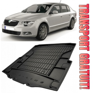 Skoda Superb II Sedan din 06.2008 - 04.2015 *1, Tavita Pentru Portbagaj Lux Premium Dedicata,