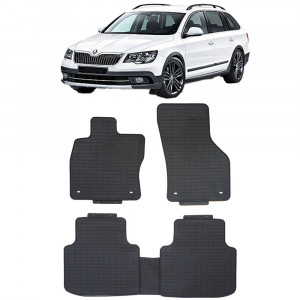 Skoda Superb III (2015-2023) Set 5 covorase auto cauciuc Exclusive Line