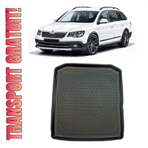 Skoda Superb III Combi din 09.2015 - Prezent, Tavita Pentru Portbagaj Lux Premium Dedicata, Portbagaj Inferior *2
