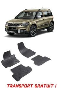 Skoda Yeti, Hatchback, fabricat din 06.2009 - 11.2017, set covorase auto dedicate, din cauciuc 100% Premium - Transport Gratuit accesorii pentru autoturismul tau - masina v37722