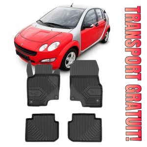 Smart Forfour I Din 2004 - 2006, Hatchback , Set Covorase Auto Tip Tavita Premium 3D, din cauciuc