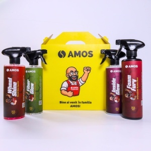Solutie pre-curatare auto AMOS Foam Fury, degresare intensa, indeparteaza insecte si bitum, diluare 1:10–1:200, cantiate 500 ml - Img 6