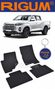 Ssang Yong Musso fabricat din 2018 - Prezent, Pick-Up, set covorase auto dedicate, din cauciuc 100% Premium accesorii pentru autoturismul tau - masina v152022