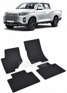 Ssang Yong Musso fabricat din 2018 - Prezent, Pick-Up, set covorase auto dedicate, din cauciuc 100% Premium accesorii pentru autoturismul tau - masina v152018