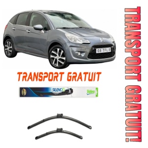 Stergatoare Citroen C3 Set 2 stergatoare parbriz Valeo pentru Citroen C3 2005-2012 (65 cm / 40 cm)