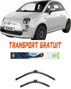 Stergatoare Fiat 500 Set 2 stergatoare parbriz Valeo 600/475mm pentru Fiat 500 (312_) (2007) (60 cm / 34 cm) accesorii pentru autoturismul tau - masina v7484