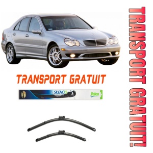 Stergatoare Mercedes C-Class Set 2 stergatoare parbriz Valeo 600/475mm pentru Mercedes-Benz C-CLASS (W203) (2000-2007) (55 cm / 55 cm)
