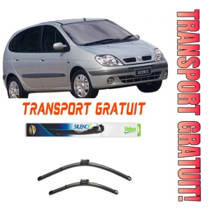 Stergatoare Renault Grand Scenic Set 2 stergatoare parbriz Valeo 65 cm/55 cm pentru Renault Grand Scenic II (Jm0/1_) din 2004-2009 (65 cm / 55 cm)