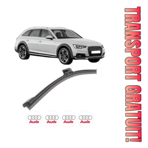 Stergator lamela spate AUDI A4 Allroad B9 (8WH, 8WJ) din 2016 - 2019, pentru luneta auto, Bosch Aerotwin, din cauciuc siliconat rezistent, 4 Stickere Auto AUDI