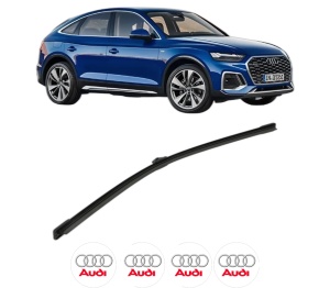 Stergator lamela spate AUDI Q5 Sportback (FYT) din 2020, pentru luneta auto, Bosch Aerotwin, din cauciuc siliconat rezistent, 4 Stickere Auto AUDI v25144