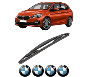 Stergator lamela spate BMW Seria 2 Gran Tourer (F46) din 2014 - 2018, pentru luneta auto, Valeo Silencio, din cauciuc siliconat rezistent, 4 Stickere Auto BMW v18904
