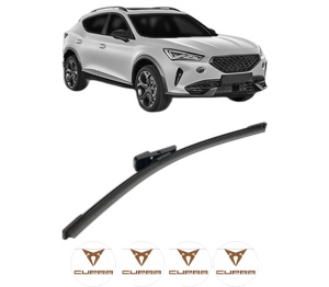 Stergator lamela spate CUPRA FORMENTOR (KM7, KMP) din 2020, pentru luneta auto, Bosch Aerotwin, din cauciuc siliconat rezistent, 4 Stickere Auto CUPRA v26044