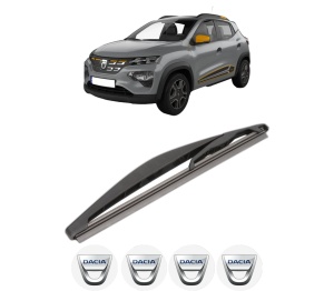 Stergator lamela spate DACIA SPRING din 2020, pentru luneta auto, Valeo Silencio, din cauciuc siliconat rezistent, 4 Stickere Auto DACIA v16744