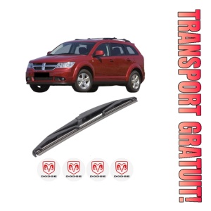 Stergator lamela spate DODGE JOURNEY VAN (JC) din 2008 - 2012, pentru luneta auto, Bosch Twin, din cauciuc siliconat rezistent, 4 Stickere Auto DODGE