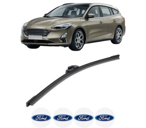 Stergator lamela spate FORD FOCUS IV Turnier (HP) din 2018, pentru luneta auto, Bosch Aerotwin, din cauciuc siliconat rezistent, 4 Stickere Auto FORD v26464