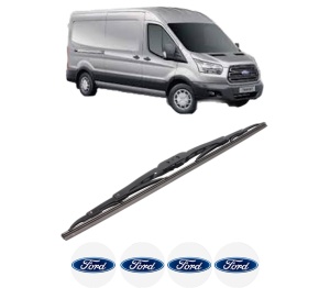 Stergator lamela spate FORD TRANSIT V363 Van (FCD, FDD) din 2013 - 2024, pentru luneta auto, Bosch Twin, din cauciuc siliconat rezistent, 4 Stickere Auto FORD v32634