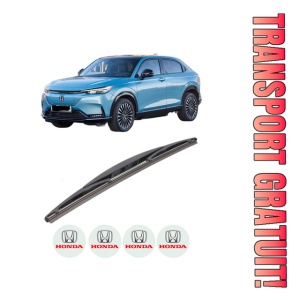Stergator lamela spate HONDA e:Ny1 din 2023, pentru luneta auto, Bosch Twin, din cauciuc siliconat rezistent, 4 Stickere Auto HONDA