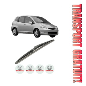 Stergator lamela spate HONDA JAZZ II (GD_, GE3, GE2) din 2002 - 2008, pentru luneta auto, Bosch Twin, din cauciuc siliconat rezistent, 4 Stickere Auto HONDA