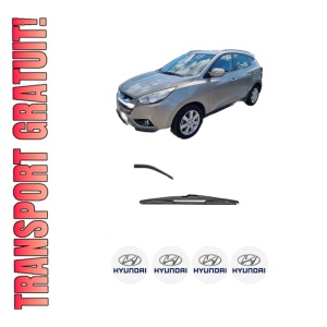 Stergator lamela spate HYUNDAI ix35 Van din 2009 - 2015, pentru luneta auto, Valeo Silencio, din cauciuc siliconat rezistent, 4 Stickere Auto HYUNDAI