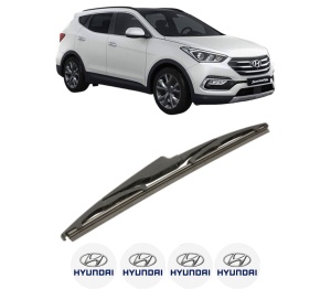 Stergator lamela spate HYUNDAI SANTA FE IV SUV Van (TM) din 2018 - 2020, pentru luneta auto, Bosch Twin, din cauciuc siliconat rezistent, 4 Stickere Auto HYUNDAI v22549