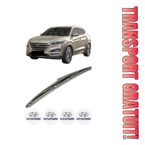 Stergator lamela spate HYUNDAI TUCSON (TL, TLE) din 2015 - 2023, pentru luneta auto, Bosch Twin, din cauciuc siliconat rezistent, 4 Stickere Auto HYUNDAI