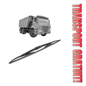 Stergator lamela spate KAMAZ 6520 din 2003, pentru luneta auto, Bosch Twin, din cauciuc siliconat rezistent, 4 Stickere Auto KAMAZ
