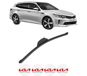 Stergator lamela spate KIA OPTIMA Sportswagon (JF) din 2016 - 2019, pentru luneta auto, Valeo Silencio, din cauciuc siliconat rezistent, 4 Stickere Auto KIA v15724