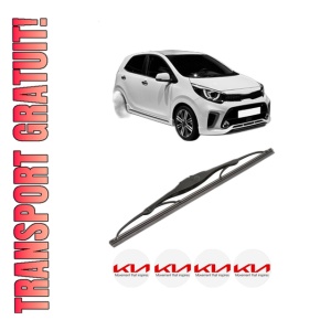 Stergator lamela spate KIA PICANTO III (JA) din 2017, pentru luneta auto, Valeo Silencio, din cauciuc siliconat rezistent, 4 Stickere Auto KIA