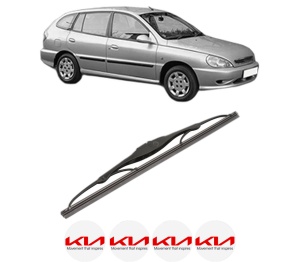 Stergator lamela spate KIA RIO I Hatchback (DC) din 2000 - 2005, pentru luneta auto, Valeo Silencio, din cauciuc siliconat rezistent, 4 Stickere Auto KIA v19324