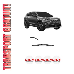 Stergator lamela spate KIA SORENTO IV (MQ4, MQ4A) din 2020, pentru luneta auto, Valeo Silencio, din cauciuc siliconat rezistent, 4 Stickere Auto KIA