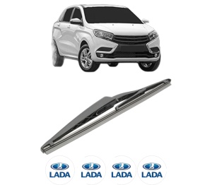 Stergator lamela spate LADA XRAY (GAB_) din 2016, pentru luneta auto, Bosch Twin, din cauciuc siliconat rezistent, 4 Stickere Auto LADA v28726