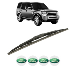 Stergator lamela spate LAND ROVER DISCOVERY III VAN (L319) din 2007 - 2009, pentru luneta auto, Bosch Twin, din cauciuc siliconat rezistent, 4 Stickere Auto LAND ROVER v23869