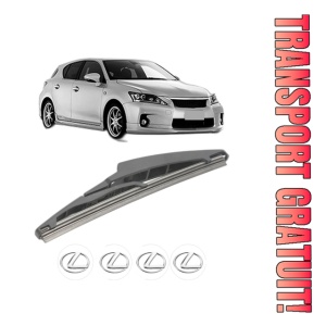 Stergator lamela spate LEXUS CT (ZWA10_) din 2011, pentru luneta auto, Bosch Twin, din cauciuc siliconat rezistent, 4 Stickere Auto LEXUS