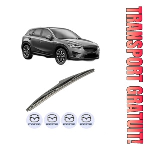 Stergator lamela spate MAZDA CX-5 Van (KE_) din 2015 - 2017, pentru luneta auto, Bosch Twin, din cauciuc siliconat rezistent, 4 Stickere Auto MAZDA