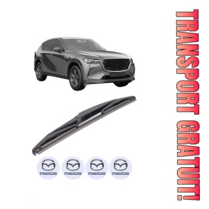 Stergator lamela spate MAZDA CX-60 (KH_) din 2022, pentru luneta auto, Bosch Twin, din cauciuc siliconat rezistent, 4 Stickere Auto MAZDA