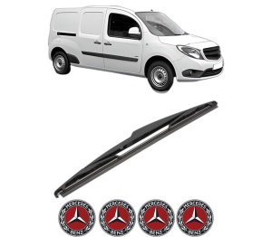 Stergator lamela spate MERCEDES-BENZ CITAN Box Body/MPV (W415) din 2012 - 2021, pentru luneta auto, Valeo Silencio, din cauciuc siliconat rezistent, 4 Stickere Auto MERCEDES-BENZ v18484