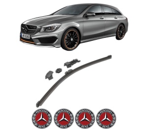 Stergator lamela spate MERCEDES-BENZ CLA Shooting Brake (X117) din 2015 - 2019, pentru luneta auto, Valeo HydroConnect, din cauciuc siliconat rezistent, 4 Stickere Auto MERCEDES-BENZ v17044