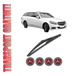 Stergator lamela spate MERCEDES-BENZ E-CLASS T-Model (S212) din 2009 - 2016, pentru luneta auto, Valeo Silencio, din cauciuc siliconat rezistent, 4 Stickere Auto MERCEDES-BENZ