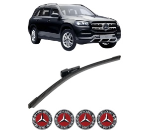 Stergator lamela spate MERCEDES-BENZ GLS (X167) din 2019, pentru luneta auto, Bosch Aerotwin, din cauciuc siliconat rezistent, 4 Stickere Auto MERCEDES-BENZ v25984