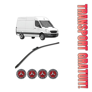 Stergator lamela spate MERCEDES-BENZ SPRINTER 3,5-t Van (B906) din 2006 - 2018, pentru luneta auto, Bosch Aerotwin, din cauciuc siliconat rezistent, 4 Stickere Auto MERCEDES-BENZ