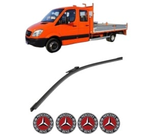 Stergator lamela spate MERCEDES-BENZ SPRINTER 3-t Platform/Chassis (B910, B907) din 2018 - 2021, pentru luneta auto, Bosch Aerotwin, din cauciuc siliconat rezistent, 4 Stickere Auto MERCEDES-BENZ v26949