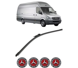 Stergator lamela spate MERCEDES-BENZ SPRINTER 5-t Van (B906) din 2006 - 2018, pentru luneta auto, Bosch Aerotwin, din cauciuc siliconat rezistent, 4 Stickere Auto MERCEDES-BENZ v26889