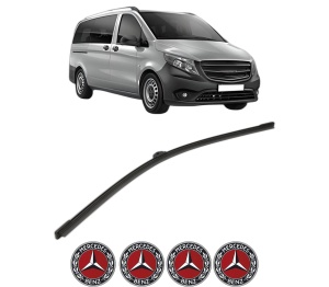 Stergator lamela spate MERCEDES-BENZ VITO Tourer (W447) din 2014 - 2020, pentru luneta auto, Bosch Aerotwin, din cauciuc siliconat rezistent, 4 Stickere Auto MERCEDES-BENZ v26644