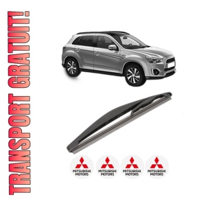 Stergator lamela spate MITSUBISHI ASX (GA_W_) din 2010, pentru luneta auto, Valeo Silencio, din cauciuc siliconat rezistent, 4 Stickere Auto MITSUBISHI