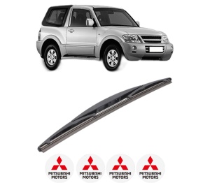 Stergator lamela spate MITSUBISHI PAJERO III Canvas Top (V6_W, V7_W) din 2001 - 2006, pentru luneta auto, Bosch Twin, din cauciuc siliconat rezistent, 4 Stickere Auto MITSUBISHI v24654