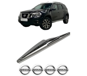 Stergator lamela spate NISSAN TERRANO (D10) din 2014, pentru luneta auto, Bosch Twin, din cauciuc siliconat rezistent, 4 Stickere Auto NISSAN v28606